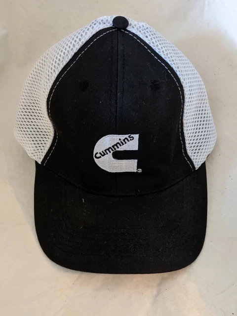 Cummins Dodge Ball Cap Hat Diesel Mesh Hat Truckers Black White Embroider