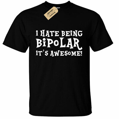 Bambini Ragazzi i Hate Being Bipolare It's Stupenda T-Shirt Divertenti Lunatico
