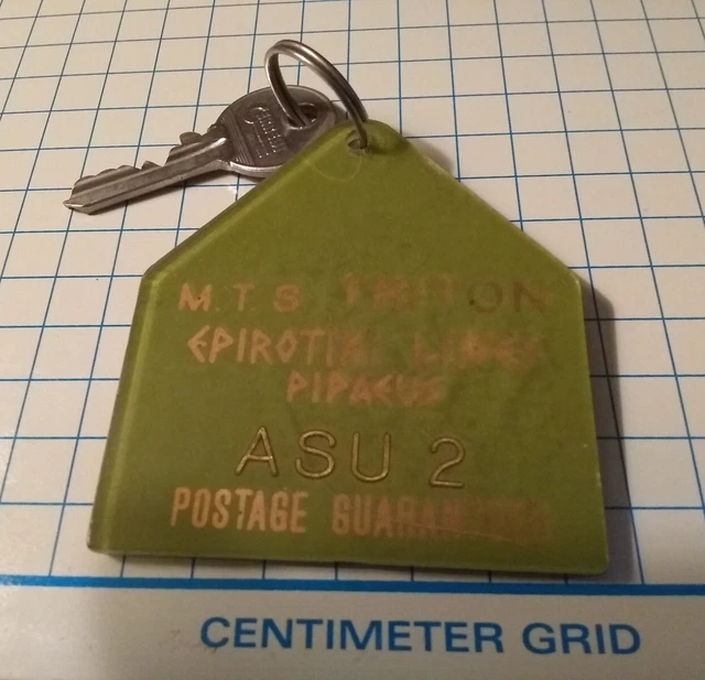 M.T.S. TRITON EPIROTIKI Piraeus GREECE Line Hotel Motel Room Key Fob