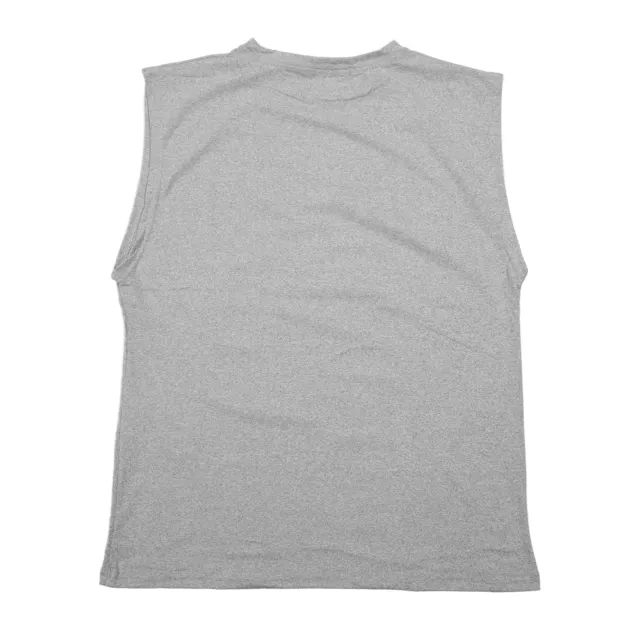 (Grey XL) Men's Workout Tank Top Chemises Musculaires Pure Color Sans Manches