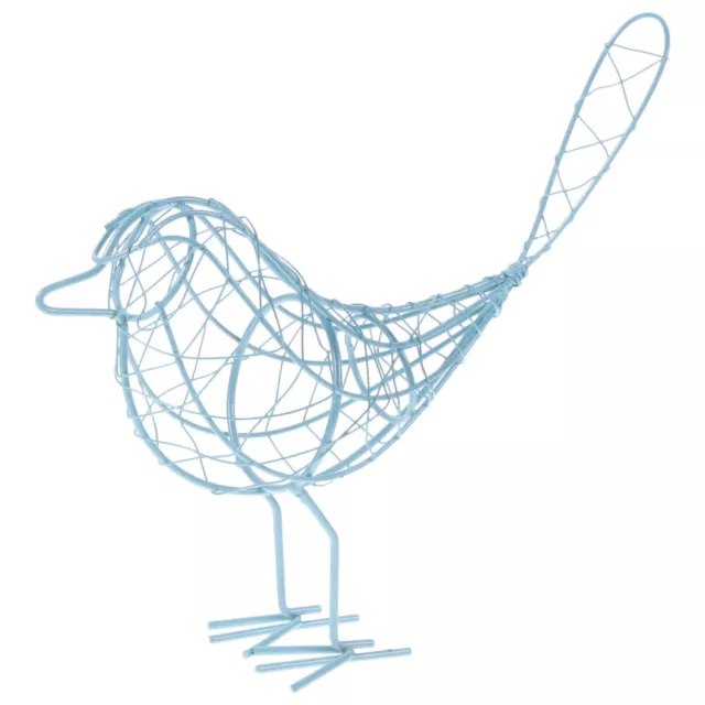 Wire Bird Decoration Iron Model Metal Figurine Statue Crafts Rural