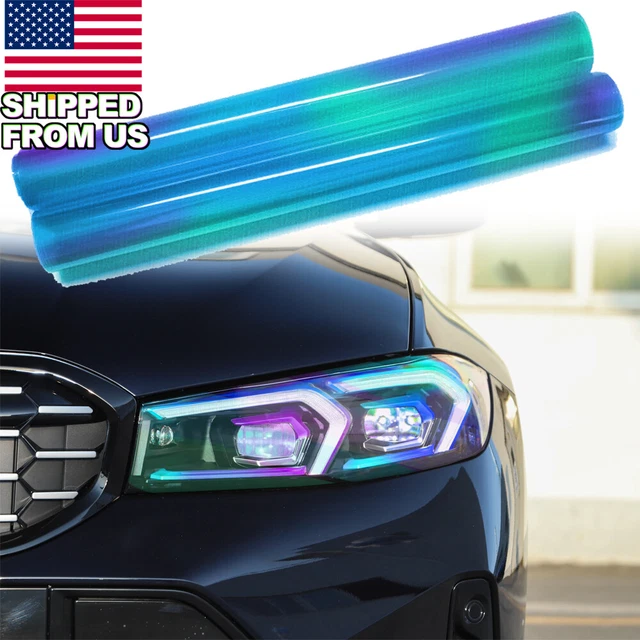12x48 inch MultiColor Tint Vinyl Film Trim Wrap For Headlight tail light Etc