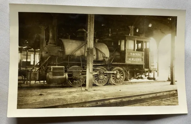 Vintage Photograph 1937 Locomotive Train 1201 T. & N.O. Abandoned El Paso Texas