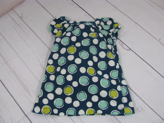 Cherokee Girls Blue Polka Dot Corduroy Dress w/ Diaper Cover Size 12 Month A1184