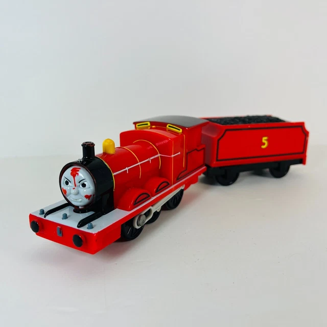 THOMAS & FRIENDS TrackMaster Flip Face Talking JAMES Train Engine ...