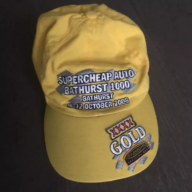 Bathurst 1000 V8 Adjustable Cap Hat Four X XXXX Gold 2008 Supercheap Auto