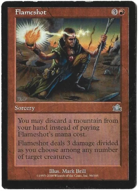 MTG Flameshot U UNCOMMON Magic: The Gathering Prophecy LIGHTLY PLAYED