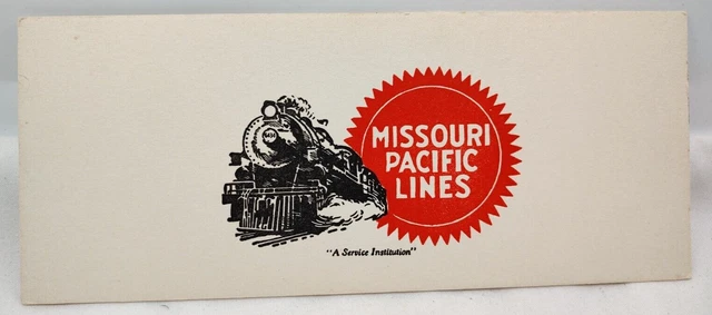 1940's Missouri Pacific Lines Railroad Advertising Ink Blotter