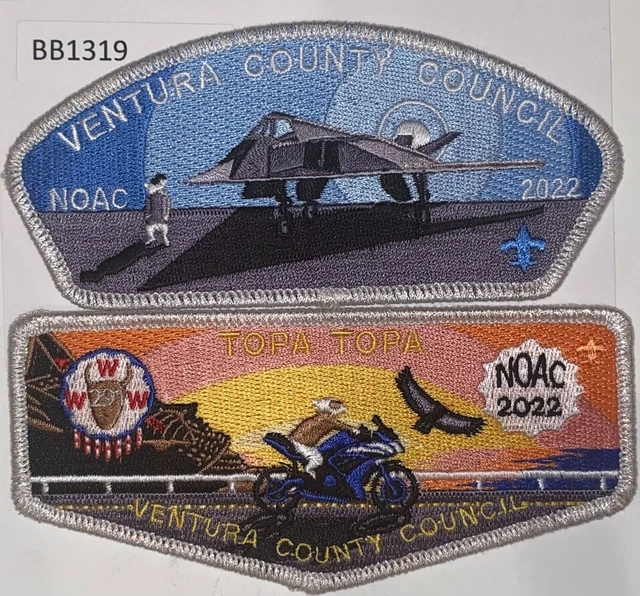 Boy Scout OA Flap And CSP Topa Topa Lodge 291 Ventura County Council 2022 NOAC