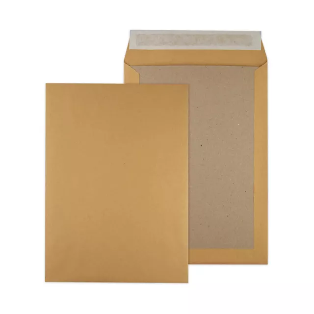 125 x borse per parete posteriore in cartone 103430 borse per spedizione marroni DIN C4 229 x 324 mm