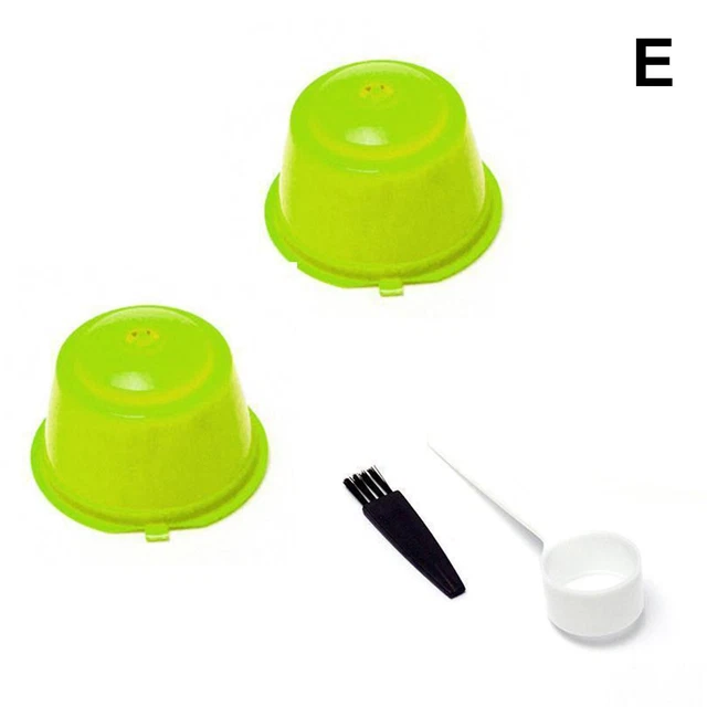 Green Refillable Coffee Capsule Cup For Dolce Gusto Nescafe Reusable Pod Filter