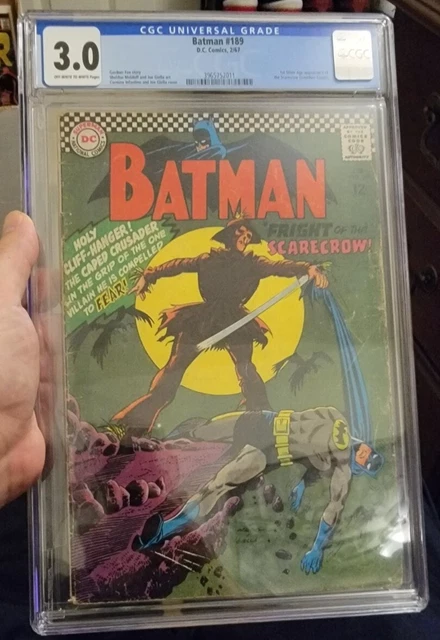 Batman 189 Cgc 3.0 Ow/W Pages 1St Silver Age Scarecrow Dc Comics 1967