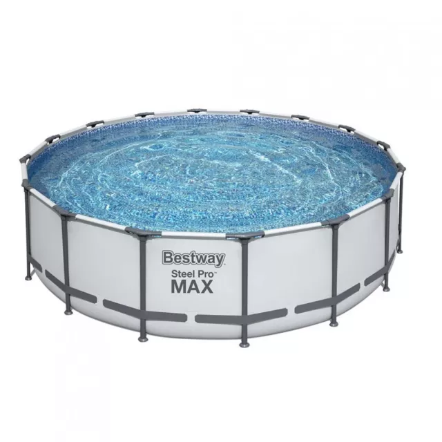 Piscine Dehors Terra Bestway 5612Z Steel Pro Max Ronde 488x122cm