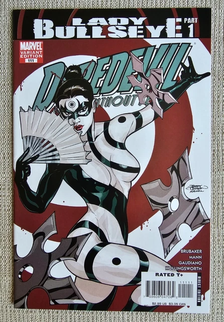 DAREDEVIL #111; #112 Variant 1st Lady Bullseye 1:10 Marvel 2008 NM-