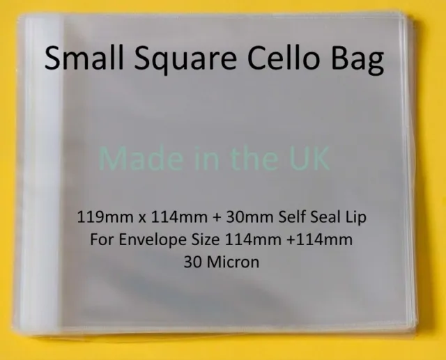 Clear Cello Bags - Cellophane Display Bag Small Gifts, Wax Melts, Jewellery
