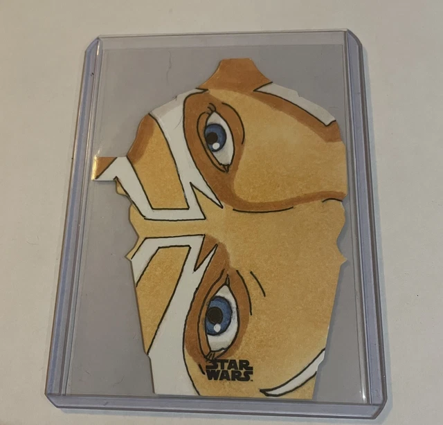 2022 Star Wars Mandalorian Beskar Edition Ahsoka Tano Sketch Card CJ Jones 1/1
