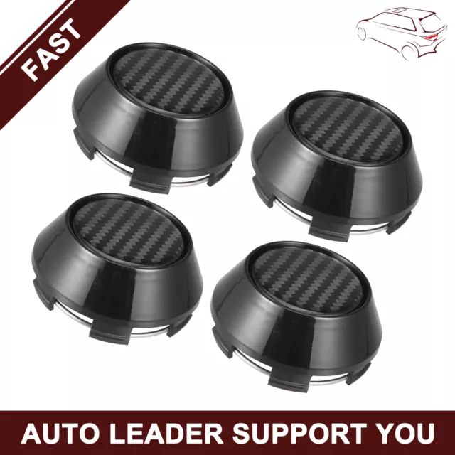 Universal Piece of 4 66mm 69mm Wheel Center Hub Caps Hubcaps Covers for Black