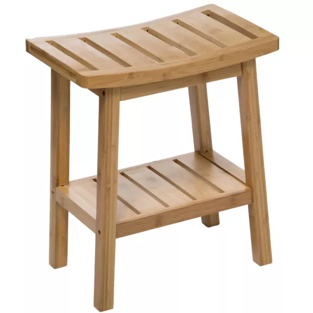 Badhocker BAMBOO mit Ablage