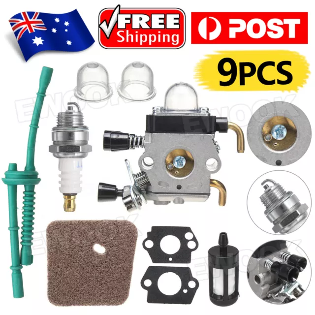 Carburetor Carb Air Fuel Filter Set For STIHL FS38 FS45 FS46 FS55 FS80 FS85 KM55