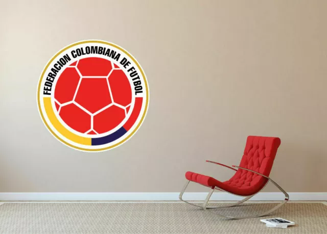Colombia National Soccer Team Logo Vinyl Decal Car Window Wall Cornhole SA262