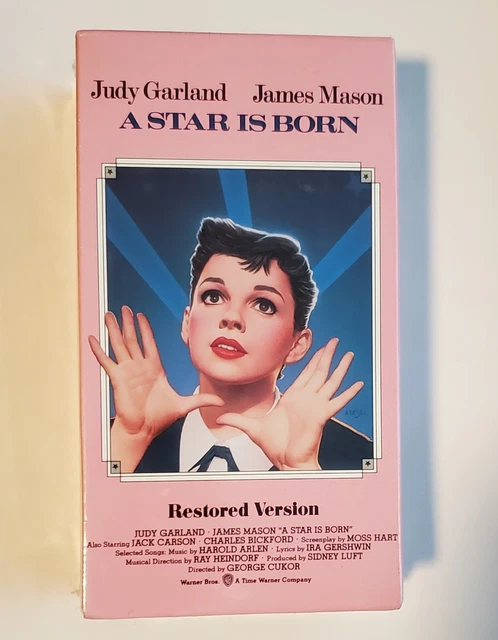 VHS JUDY GARLAND A STAR IS BORN New Sealed 2 Tapes Hi-Fi RESTORED