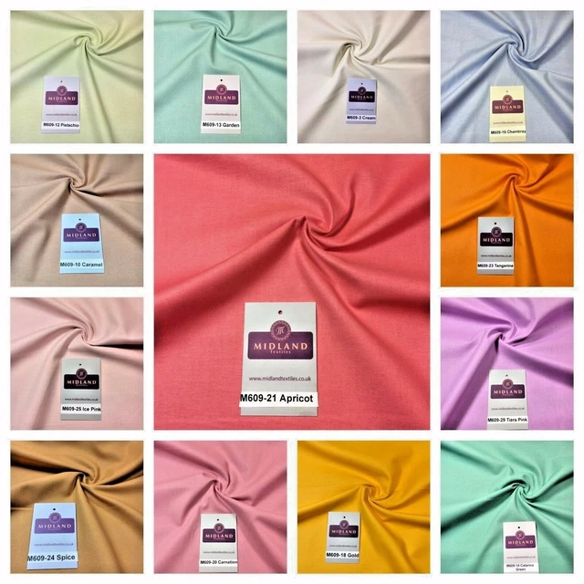 Uni en Couleur Vrai Loisirs Créatifs 100% Coton Couture Patchwork Artisanat
