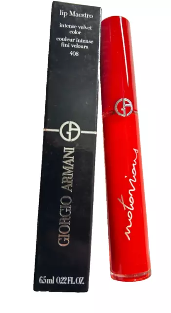 Giorgio Armani Lip Maestro Intense Velvet Color - 0.22oz/6.5ml #408 - NIB