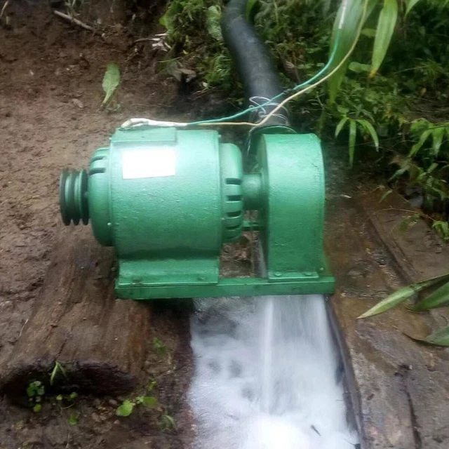 5000W 220V Generador de Energía Hidroeléctrica Impulso Horizontal Hydro Pelton Turbina de Agua