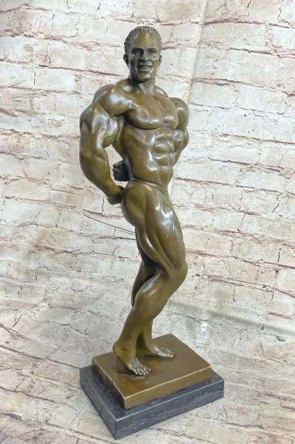 Classique Chair Musculaire Homme Mâle Figurine Sculpture Signée Bronze Art Déco