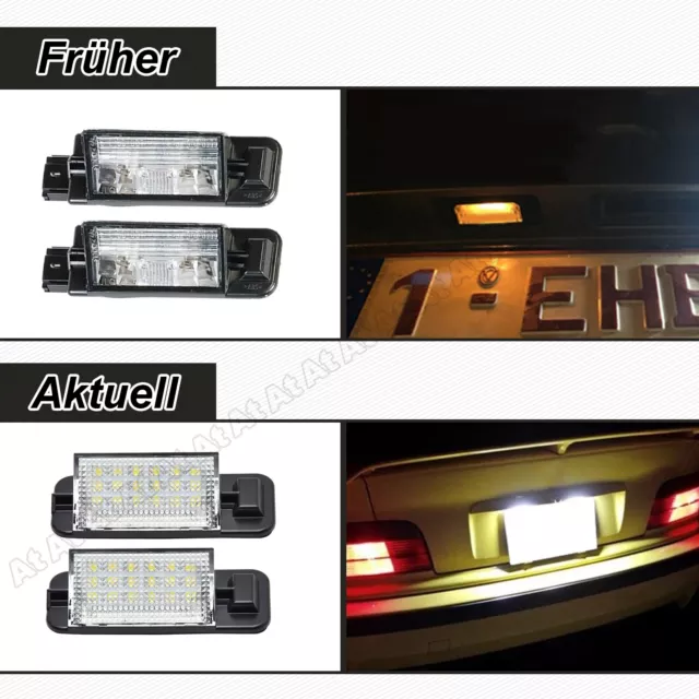 LED Kennzeichenbeleuchtung für BMW 3er E36 1992-1998 Limousine Touring Compact