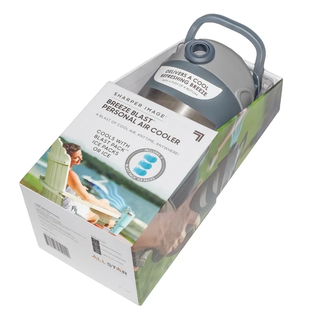 Sharper Image Breeze Blast Personal Air Cooler Includes 3 Blast Pack Ice Packs