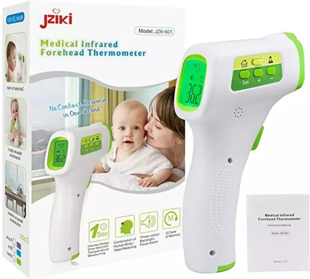 Thermometer Medical Non-Contact Infrared Forehead (Model JZK-601). 