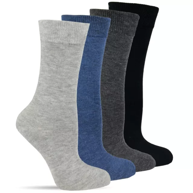 12 - 24 Paar Herrensocken ohne Gummi Strümpfe Baumwolle Socken 39-46