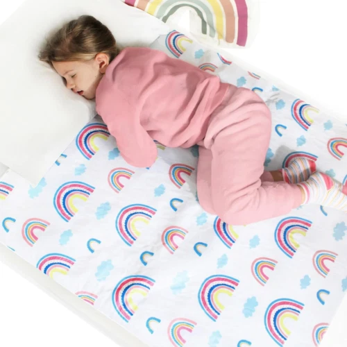 Hygge Sheets Töpfchen Trainingsbettpolster - Einzel- & Kleinkindbetten, Regenbogen