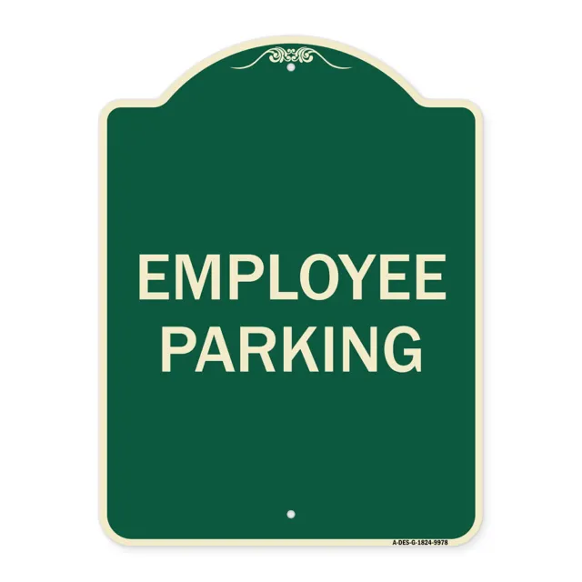 Designer Series - Employee Parking Heavy Gauge Aluminum Architectural Sign