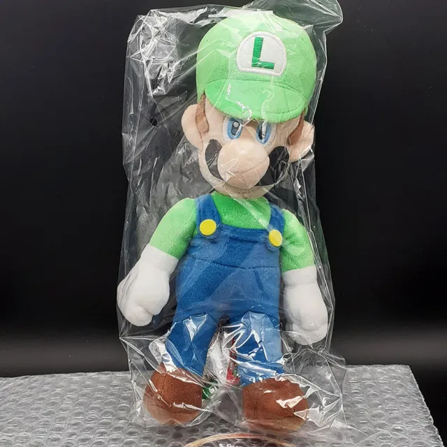 Sanei Super Mario All Star Collection LUIGI Plush/Peluche JAPAN NEW