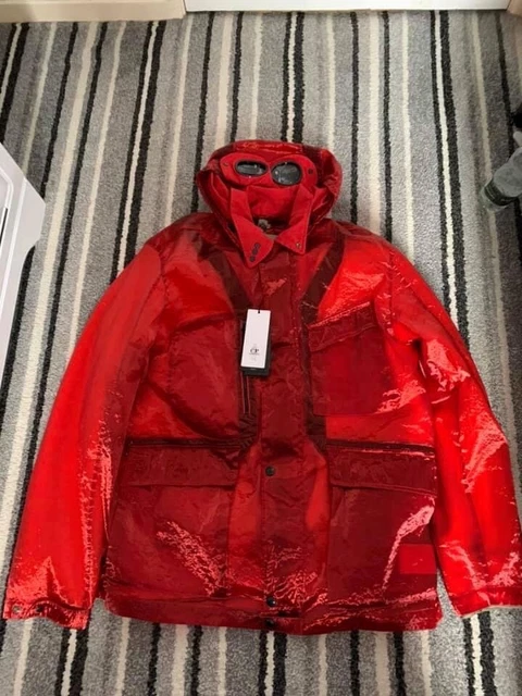 C.P. Company 赤 ジャケット フード付き Company Kan D Cp Company Goggle Jacket Red Company 赤