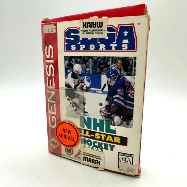 Sega Sports NHL All-Star Hockey Sega Genesis Complete CIB TESTED