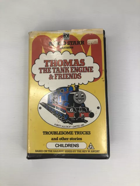 Vintage Clamshell Thomas Tank Engine & Friends Troublesome Trucks VHS Tested