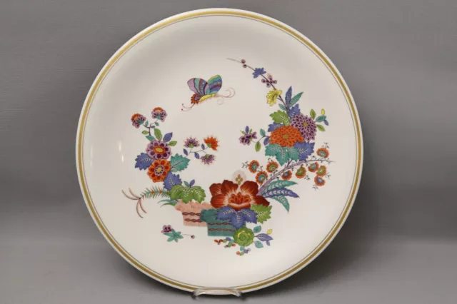 Meissen Wandteller,indische Blumenmalerei mit Gold.31 cm. (22-1019)