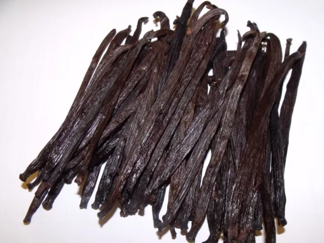 10 gousses de vanille Grand Cru de Papouasie Nouvelle Guinée  13 cm