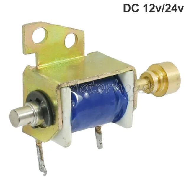 DC12V 24V 10mm 2g Push Pull Type Open Frame Linear Motion Solenoid Electromagnet