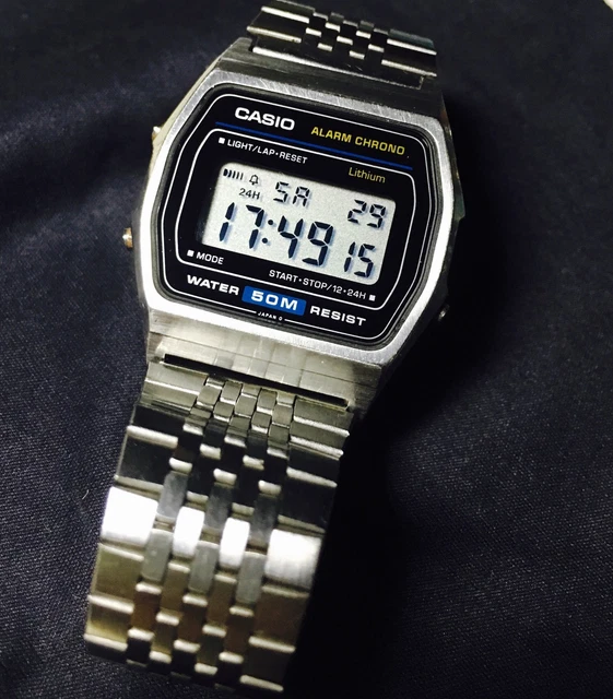 MEGA RARE CASIO W-31 Module 593 Lcd Digital Watch Vintage Japan