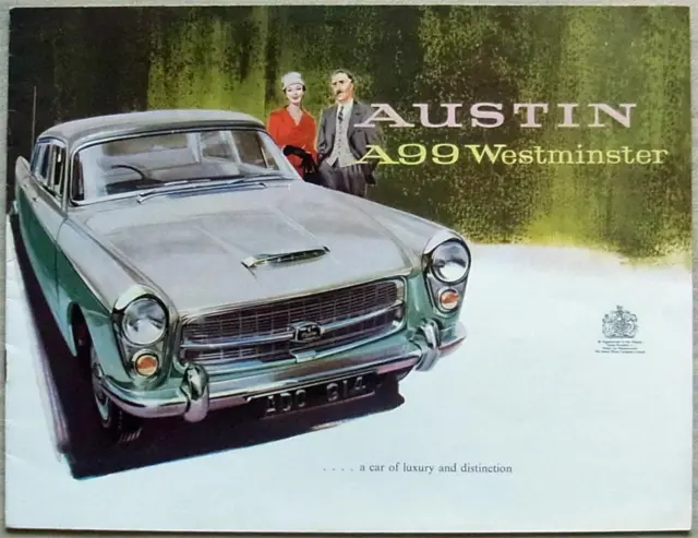 AUSTIN A99 WESTMINSTER Car Sales Brochure c1959 #1767/B