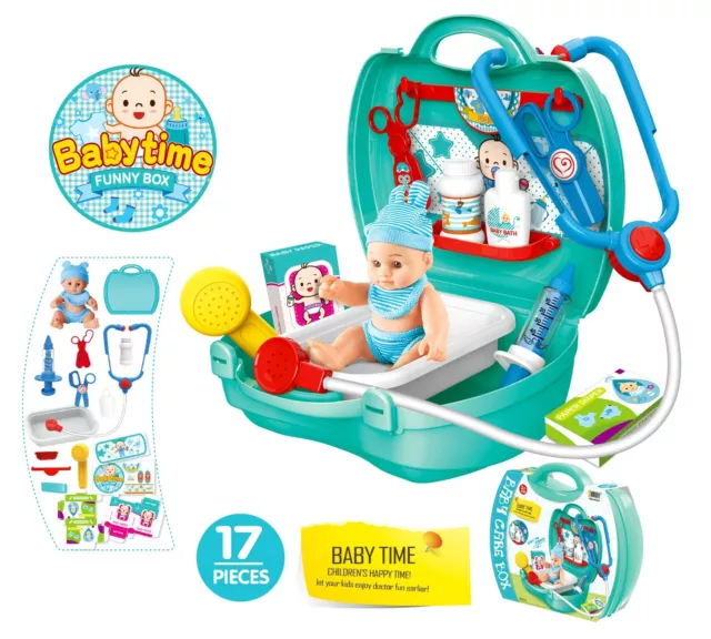 Doctor Set Medical Toy Pretend Kids Playset Nurse Medic Role Play Toy Set Baby