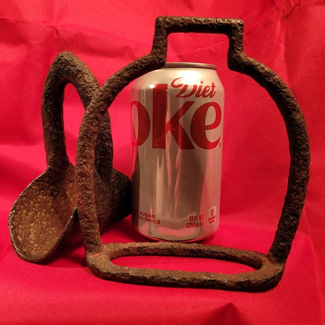 Antique Primitive Hand Forged Rustic Iron Rings Steampunk Art Decor Farm