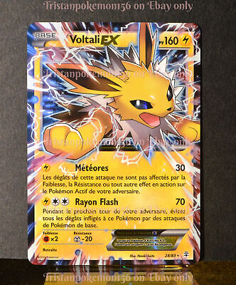 ULTRA RARE carte Pokémon 28/83 Voltali-EX 160 PV 
