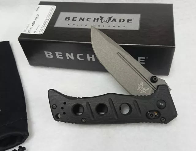 Benchmade Mini Adamas 273GY-1 Folding Pocket Knife  New  Authorized Dealer.