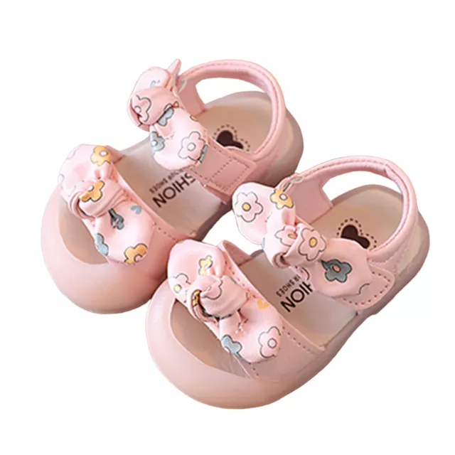 1 Pair Baby Shoes Allergy Free Sweat Absorbing Summer Baby Floral Print Shoes