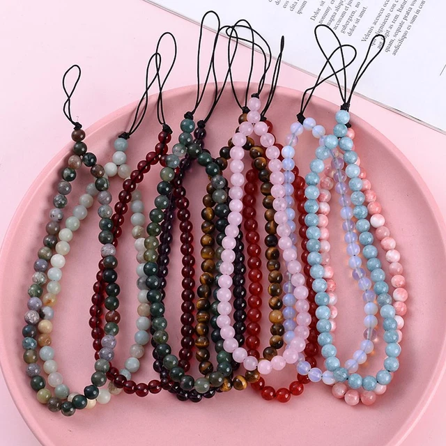 Beaded Wrist Lanyard Mobile Phone Lanyard Phone Chain Mobile Phone Strap
